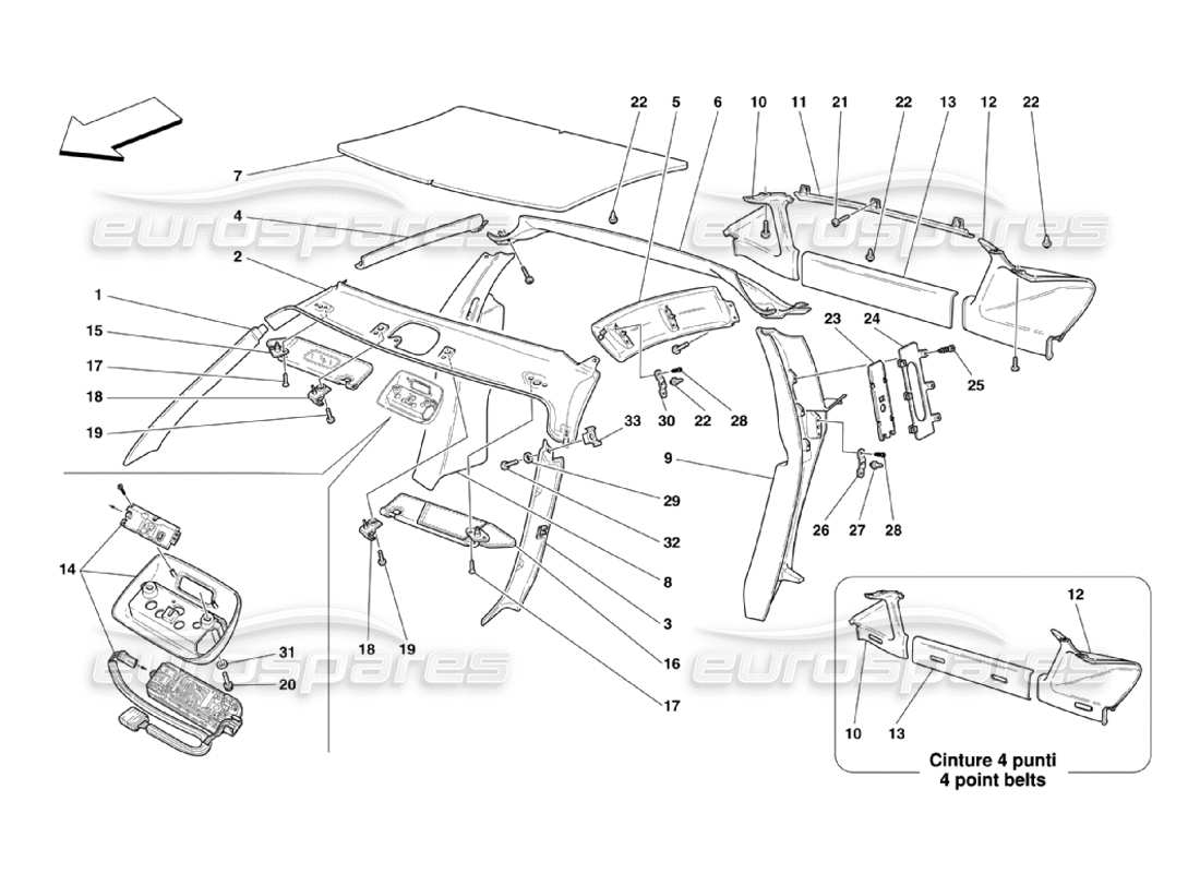 Part diagram containing part number 360CSTRIMS