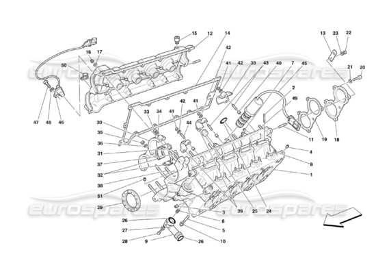 a part diagram from the Ferrari 360 parts catalogue