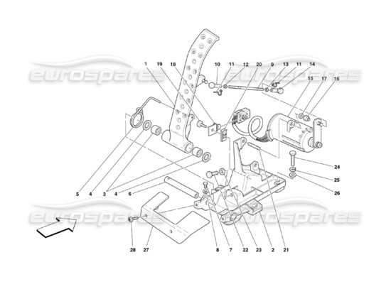 a part diagram from the Ferrari 360 parts catalogue