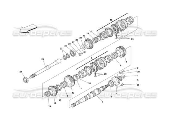 a part diagram from the Ferrari 360 parts catalogue