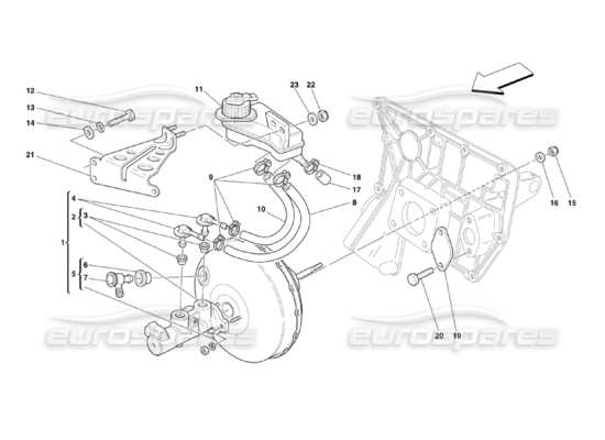 a part diagram from the Ferrari 360 parts catalogue