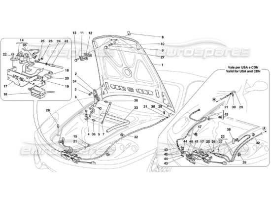 a part diagram from the Ferrari 360 parts catalogue