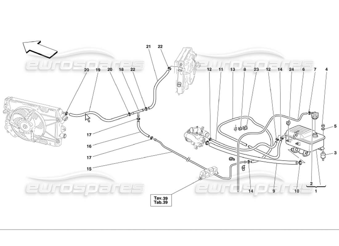 Ferrari 360 Modena Nourice Parts Diagram