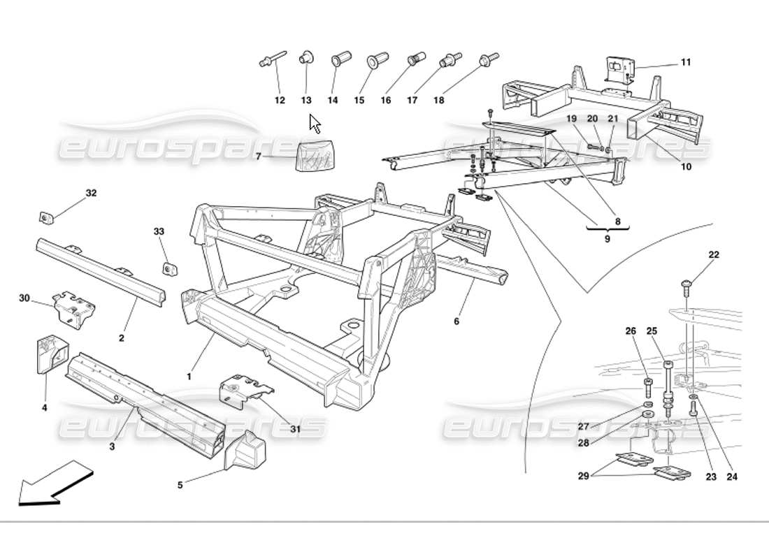 Part diagram containing part number 65993500