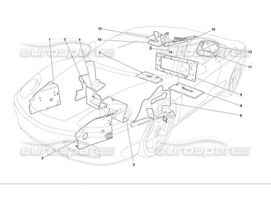 a part diagram from the Ferrari 360 parts catalogue