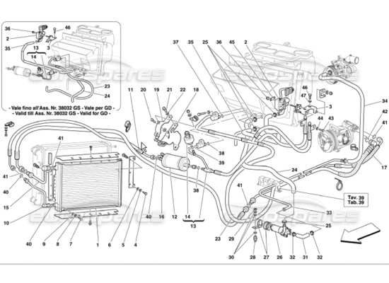 a part diagram from the Ferrari 360 parts catalogue