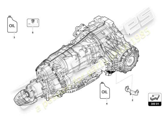 a part diagram from the Lamborghini Urus parts catalogue