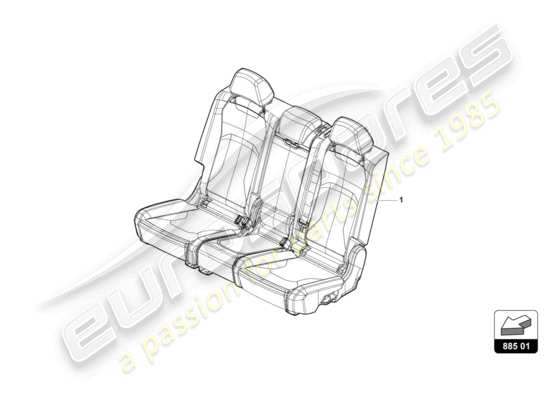 a part diagram from the Lamborghini Urus parts catalogue