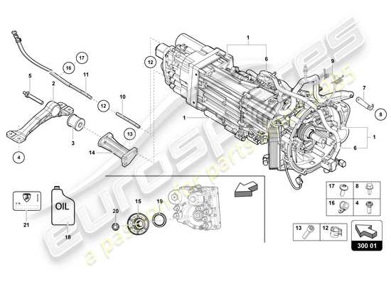 a part diagram from the Lamborghini Countach parts catalogue