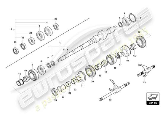 a part diagram from the Lamborghini Countach parts catalogue