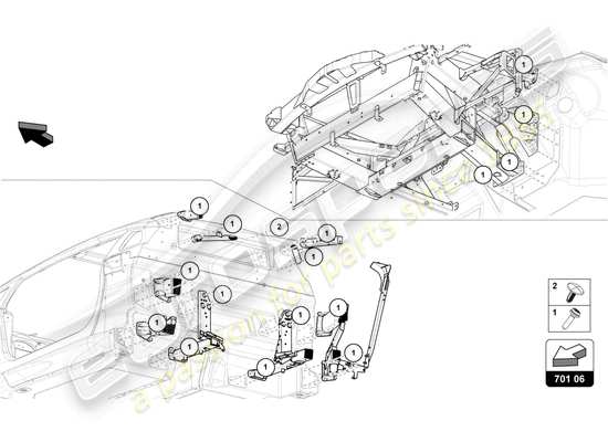 a part diagram from the Lamborghini Countach parts catalogue