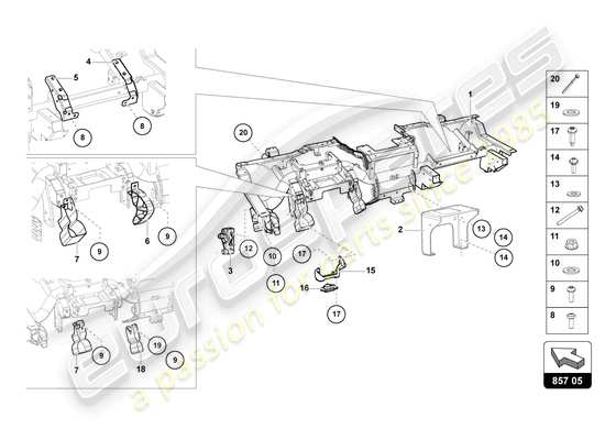 a part diagram from the Lamborghini Countach parts catalogue