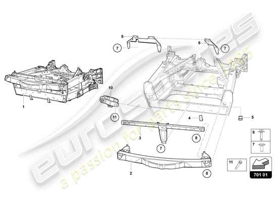 a part diagram from the Lamborghini Aventador LP770-4 SVJ parts catalogue