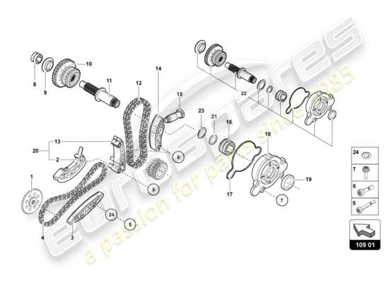 a part diagram from the Lamborghini Aventador LP770-4 SVJ parts catalogue