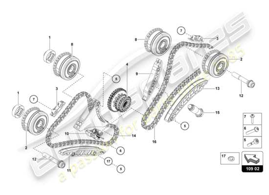 a part diagram from the Lamborghini Aventador LP770-4 SVJ parts catalogue