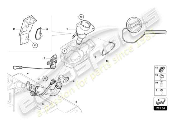 a part diagram from the Lamborghini Aventador LP770-4 SVJ parts catalogue