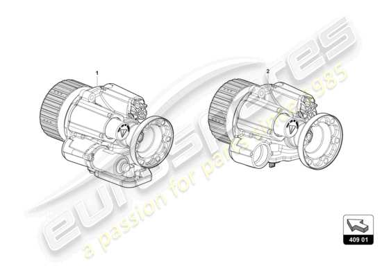 a part diagram from the Lamborghini Aventador LP770-4 SVJ parts catalogue