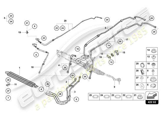 a part diagram from the Lamborghini Aventador LP770-4 SVJ parts catalogue