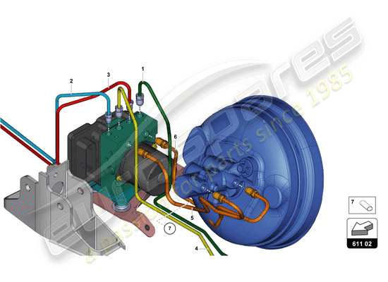 a part diagram from the Lamborghini Aventador LP770-4 SVJ parts catalogue