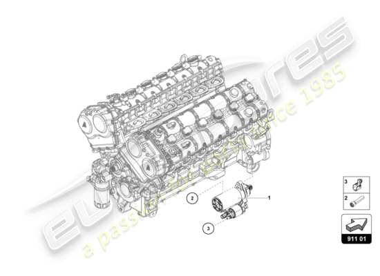 a part diagram from the Lamborghini Aventador Ultimae parts catalogue