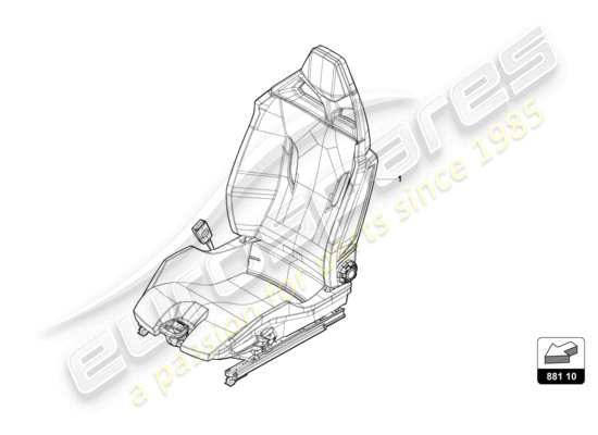 a part diagram from the Lamborghini Huracan STO parts catalogue