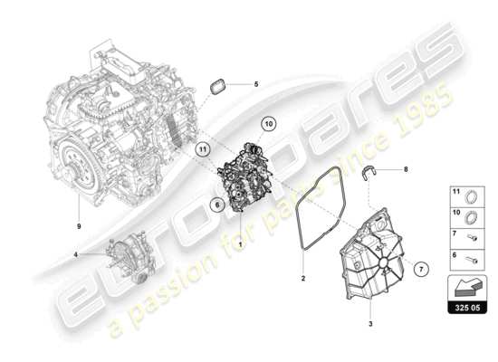 a part diagram from the Lamborghini Huracan STO parts catalogue