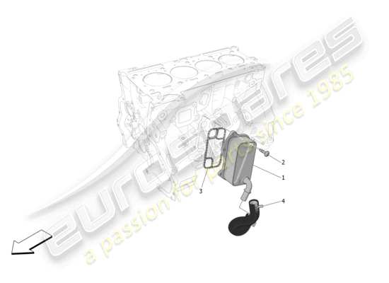 a part diagram from the Maserati Grecale parts catalogue