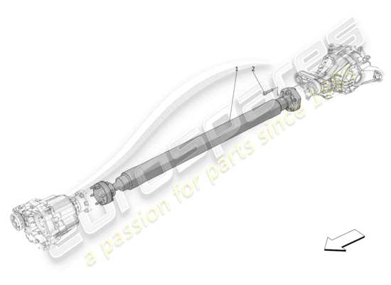 a part diagram from the Maserati Grecale parts catalogue