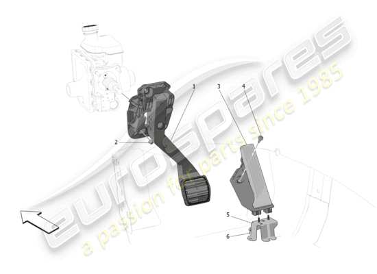 a part diagram from the Maserati Grecale parts catalogue