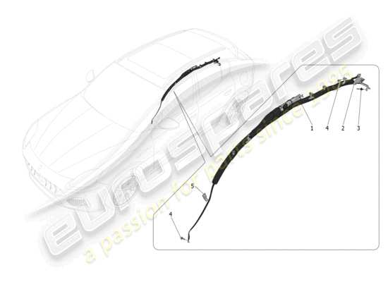 a part diagram from the Maserati Grecale parts catalogue