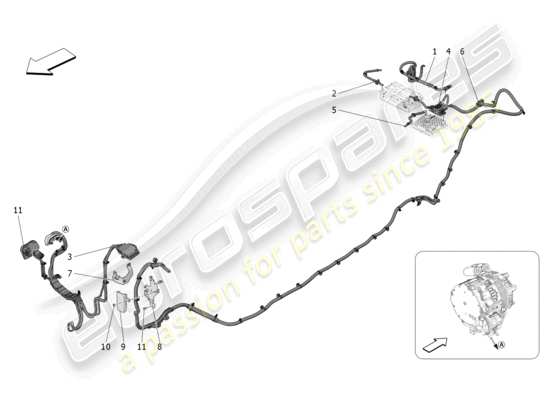 a part diagram from the Maserati Grecale parts catalogue