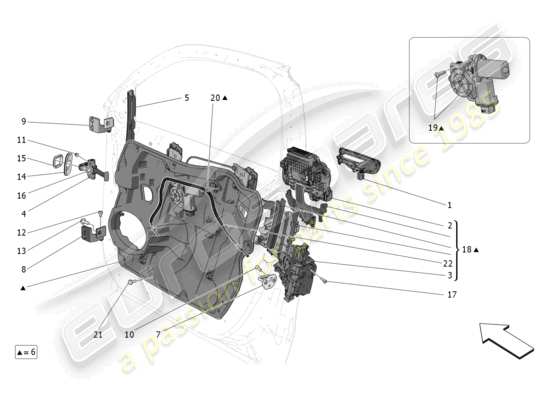 a part diagram from the Maserati Grecale parts catalogue