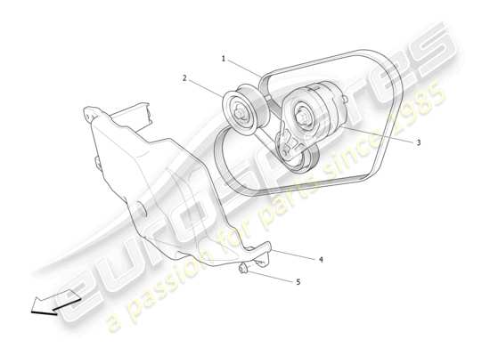 a part diagram from the Maserati Ghibli (2017 onwards) parts catalogue