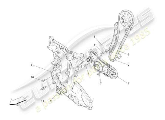 a part diagram from the Maserati Ghibli (2017 onwards) parts catalogue