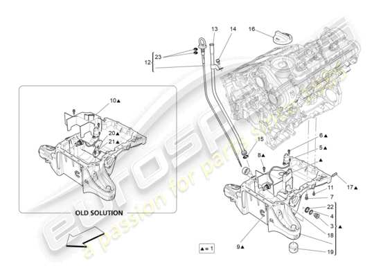 a part diagram from the Maserati Ghibli (2017 onwards) parts catalogue