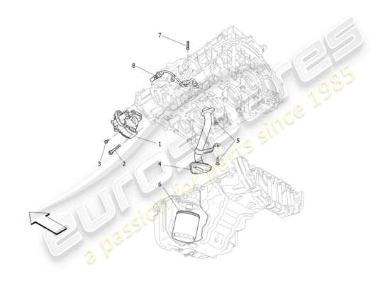 a part diagram from the Maserati Ghibli (2017 onwards) parts catalogue