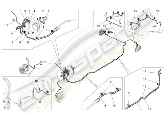 a part diagram from the Maserati Ghibli (2017 onwards) parts catalogue