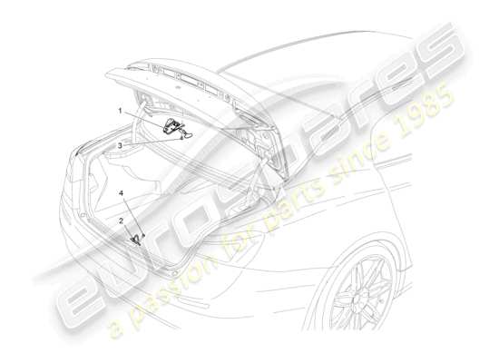 a part diagram from the Maserati Ghibli (2017 onwards) parts catalogue