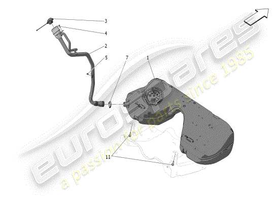 a part diagram from the Maserati Grecale parts catalogue