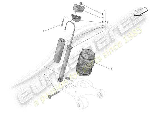 a part diagram from the Maserati Grecale parts catalogue