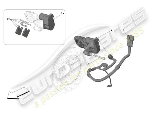 a part diagram from the Maserati Grecale parts catalogue