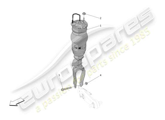 a part diagram from the Maserati Grecale parts catalogue