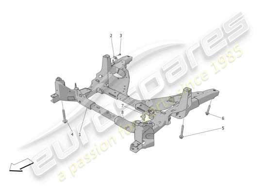 a part diagram from the Maserati Grecale parts catalogue