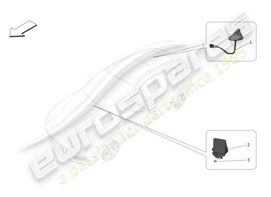 a part diagram from the Maserati Grecale parts catalogue