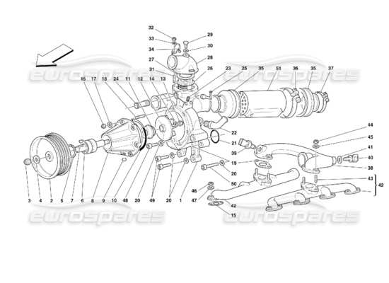 a part diagram from the Ferrari 355 parts catalogue