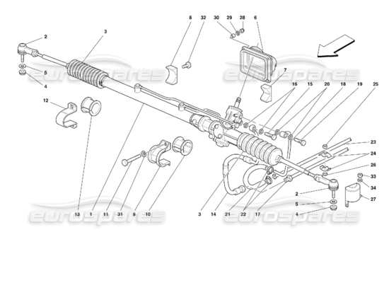 a part diagram from the Ferrari 355 parts catalogue