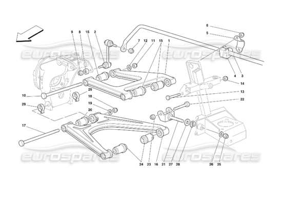 a part diagram from the Ferrari 355 parts catalogue