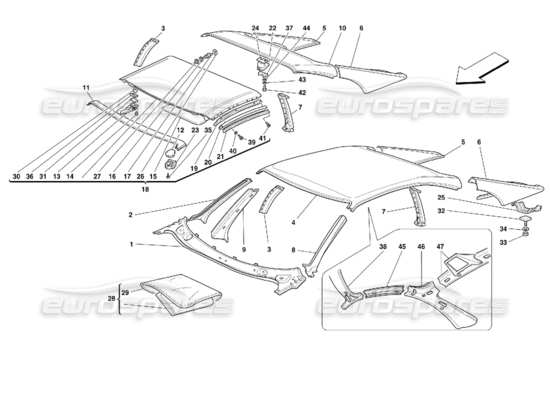 a part diagram from the Ferrari 355 parts catalogue