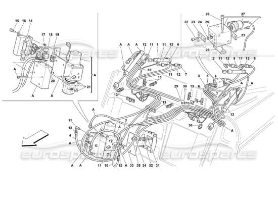 a part diagram from the Ferrari 355 parts catalogue