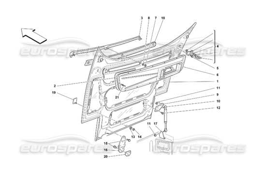 a part diagram from the Ferrari 355 parts catalogue